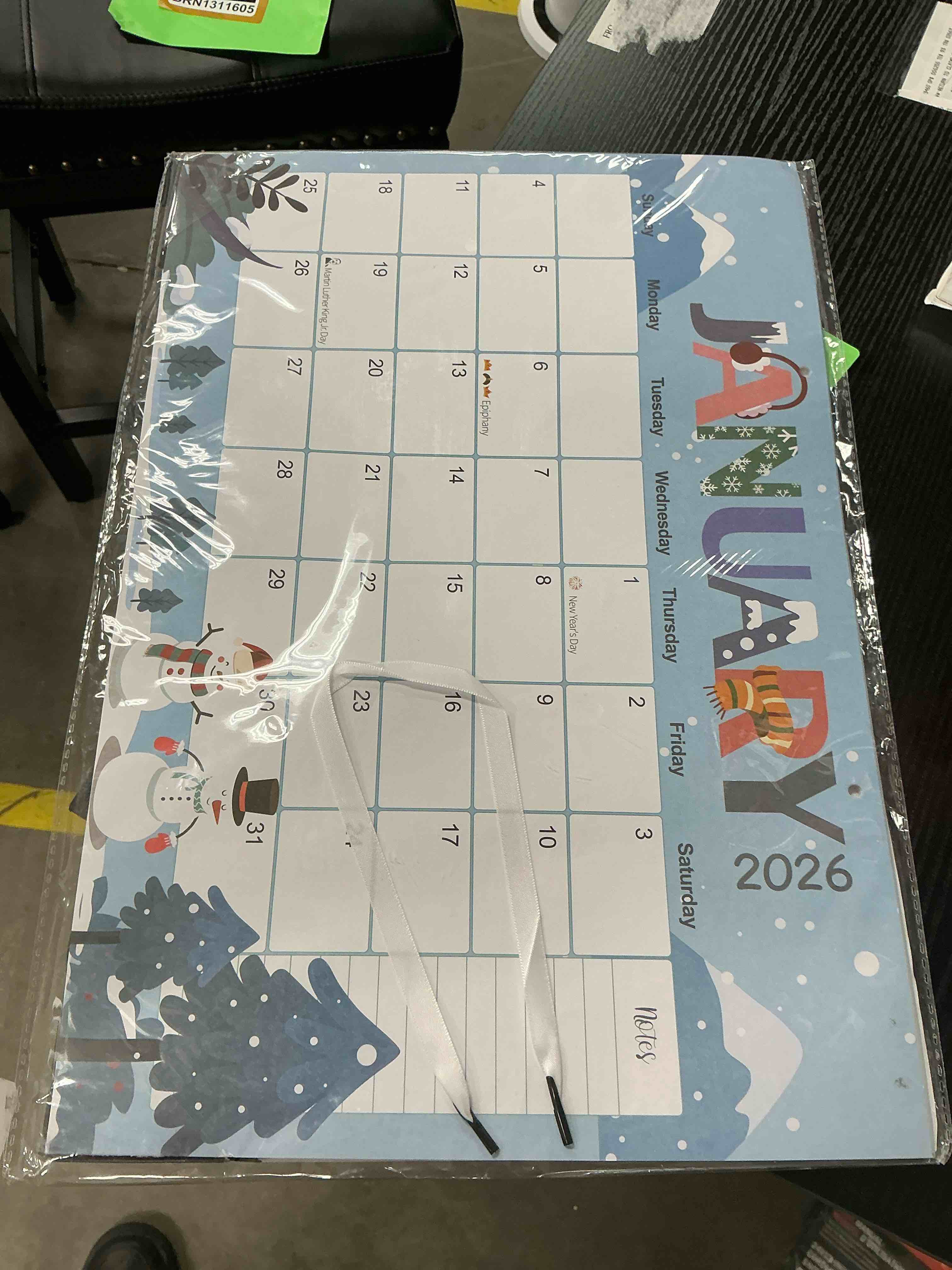 Condition photo showing New/Like New for GuassLee Desk Calendar 2026-2027  18-Month School Year Calendar Jan. 2026 - Jun.2027  17 x11.5  Large Monthly Desk Planner with Corner Protectors  Ample Blocks and Notes for Home Office