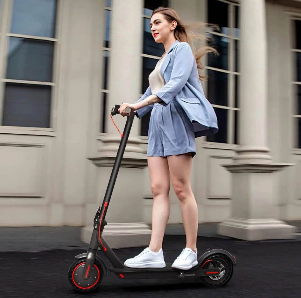 Condition photo showing Good Condition for JOYHIS Electric Scooter for Adults, 350W motor 15 MPH Portable Folding Commuting Electric Scooter Up to 21 Miles Range, 8.5"Anti-skid solid tyre , with Double Braking System and App
