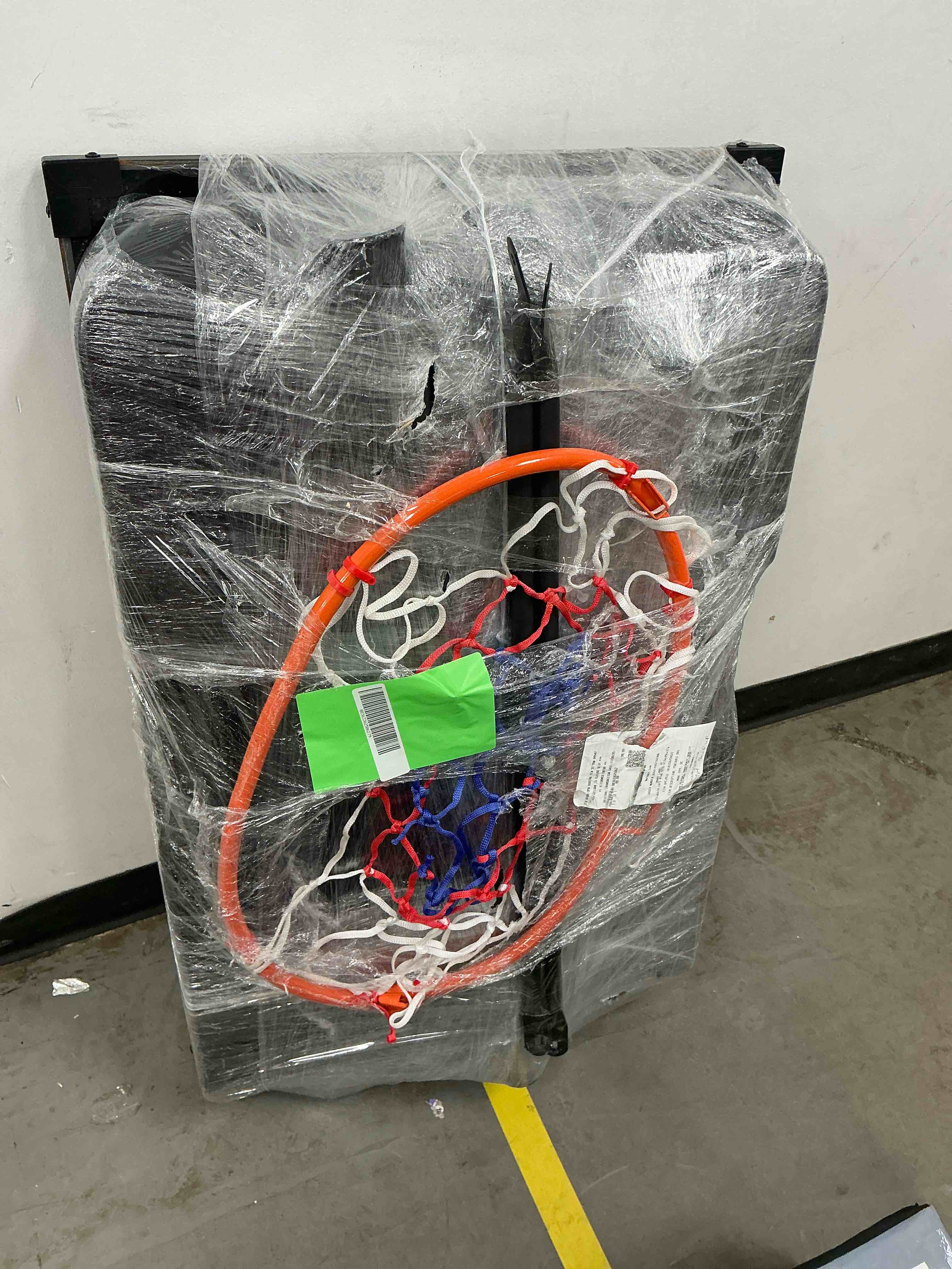 Condition photo showing Good Condition for Portable Basketball Hoop Outdoor, SEGMART 3.3Ft-10Ft Height Adjustable Swimming Pool Basketball Hoop Goal System with PE Backboard for Kids Youth Adults Play in Backyard/Courts/Indoor