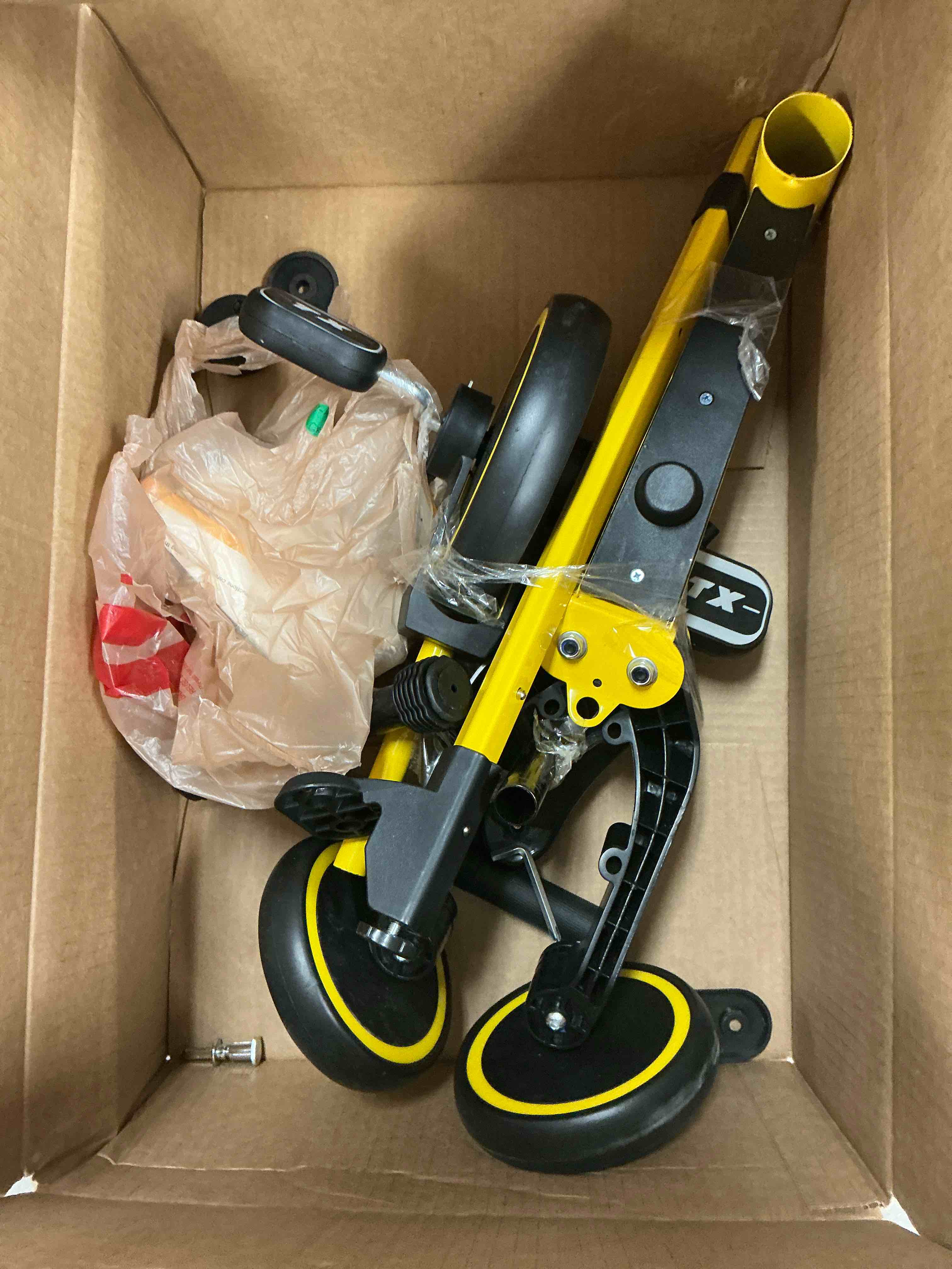 Condition photo showing Good Condition for TNTANTS 4 in 1 Toddler Bike, Kids Tricycle for 1-5 Years Old, Toddler Tricycle for Boy Girl, Baby Balance Bike with Parent Steering Push Handle, Removable Pedal, Adjustable Seat Yellow