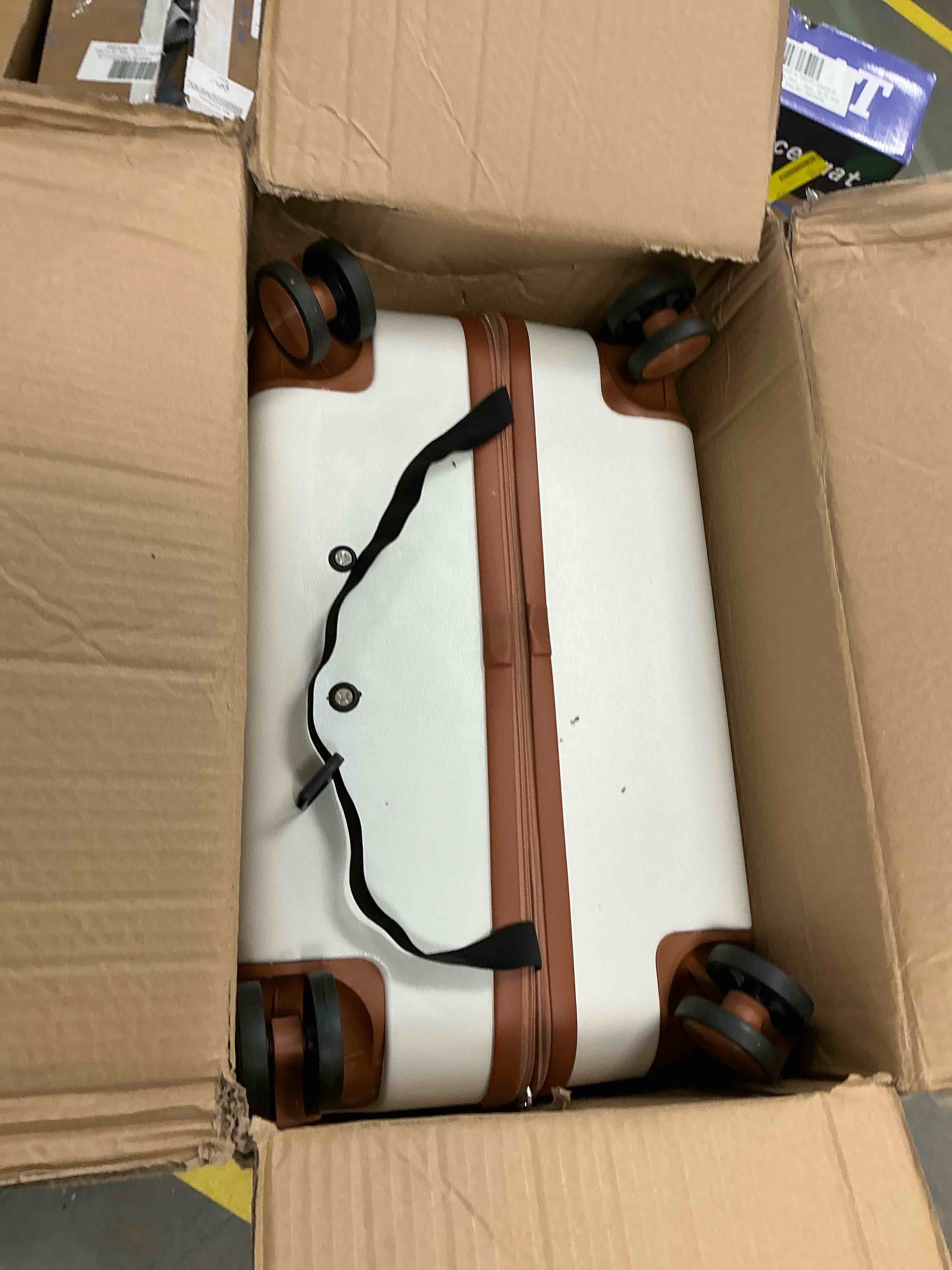 Condition photo showing Good Condition for Zimtown Luggage 3 Piece Set Suitcase ABS Hardside Lightweight with TSA Lock Spinner Wheels, Beige