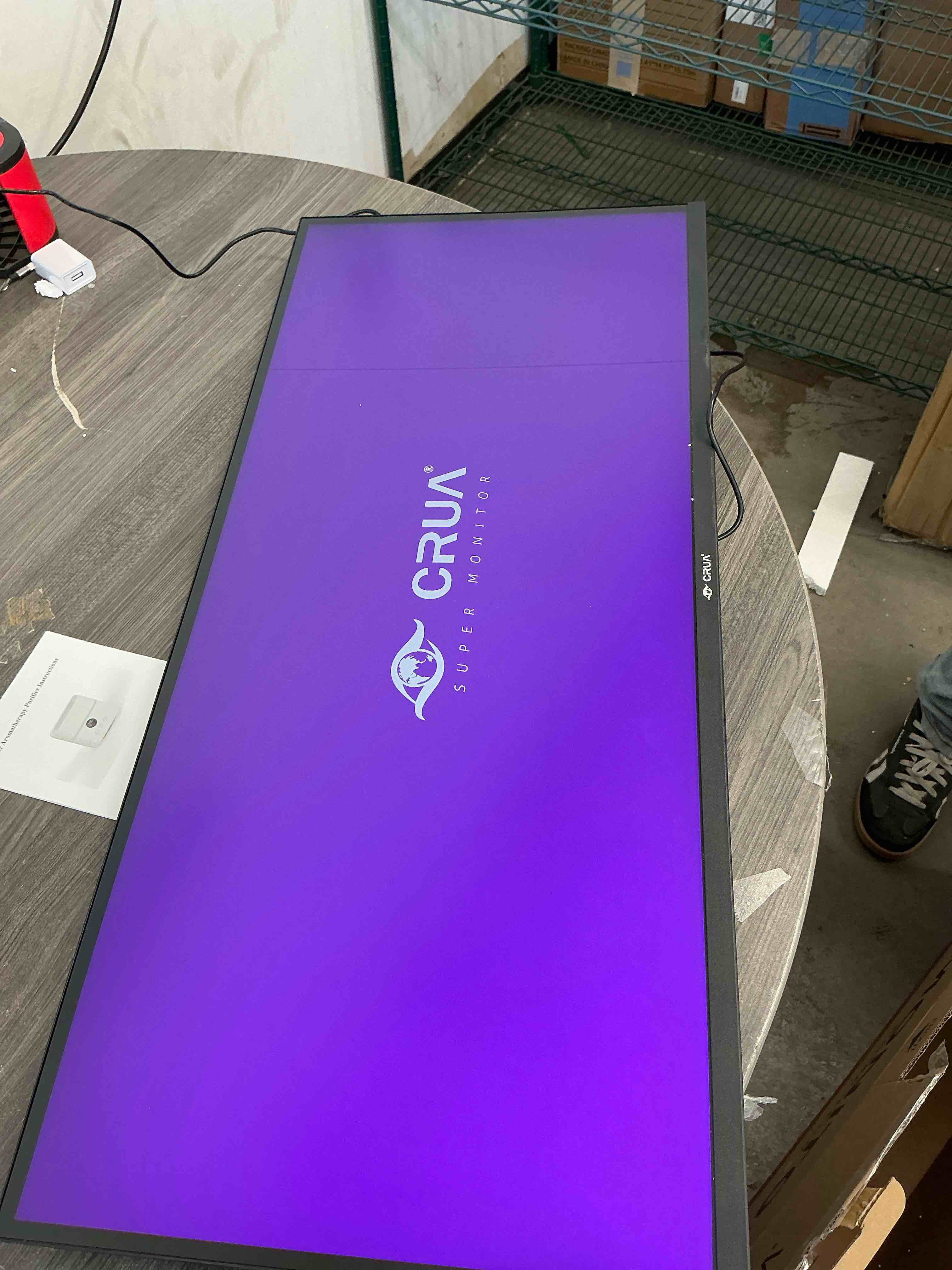 Condition photo showing Good Condition for CRUA 34-inch IPS Curved Gaming Monitor, WQHD 3440x1440, 120Hz Computer Monitor, 1900R, 120% sRGB, FreeSync, HDMI 2.0 & DP 1.4, Wall Mountable - Black