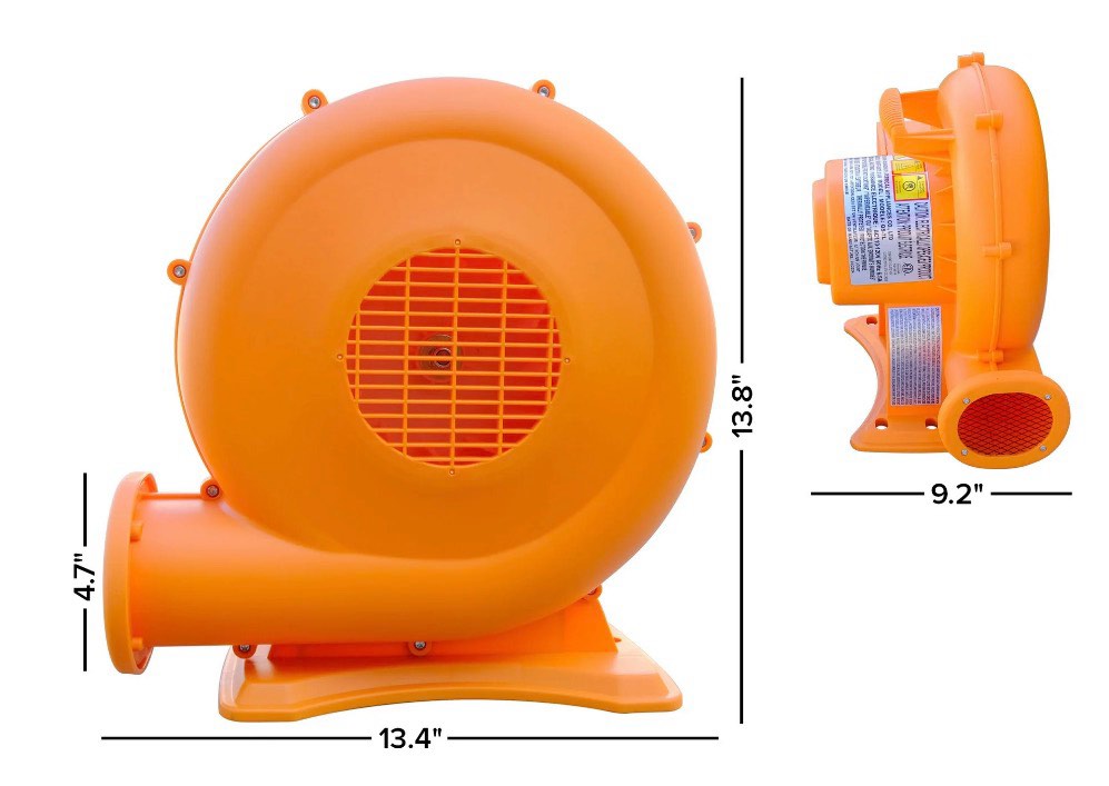 Condition photo showing Good Condition for Sportspower Electric Air Blower 750W for Bounce House - Heavy-Duty - Orange