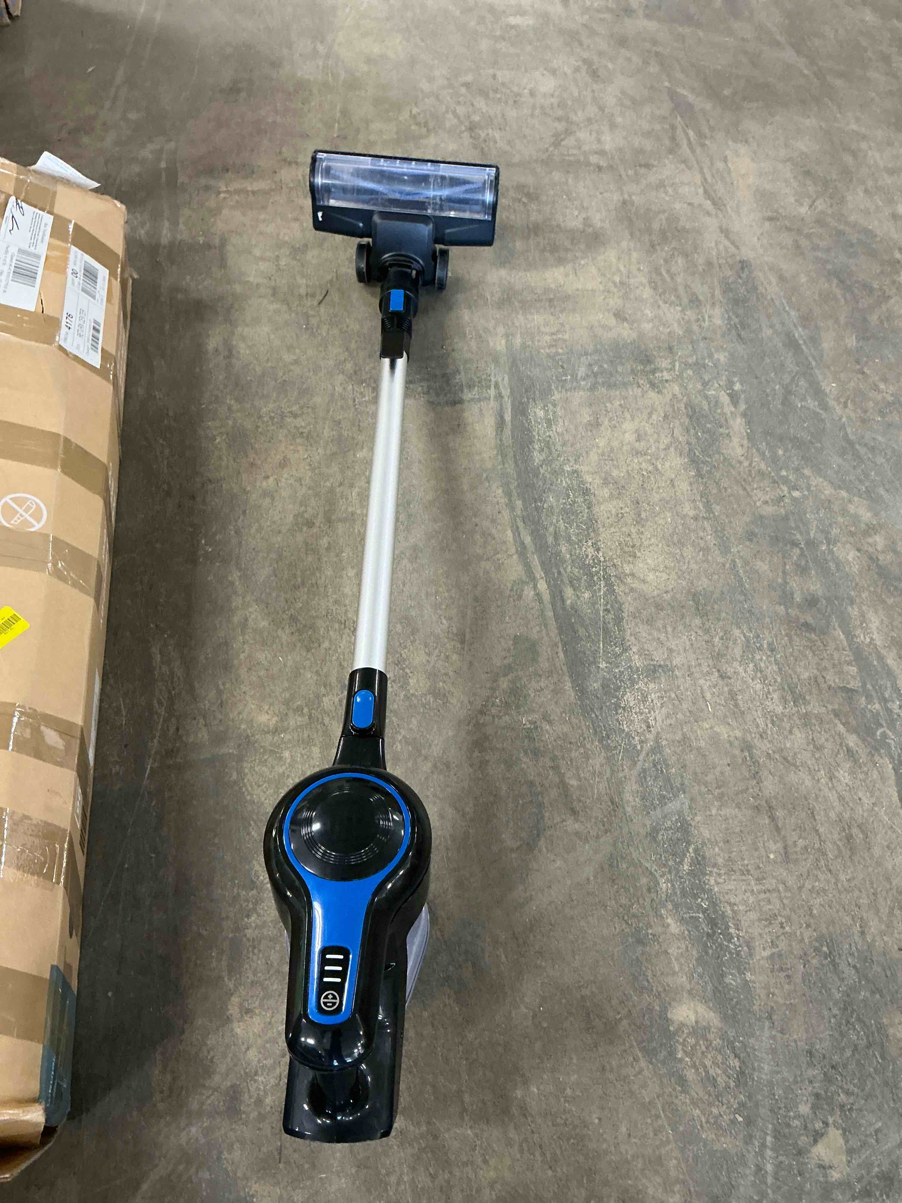 Condition photo showing Good Condition for Vacuum Cleaner 6-in-1 Rechargeable Stick Vacuum Lightweight for Carpet Hardfloor Pet Hair Home N520 Blue
