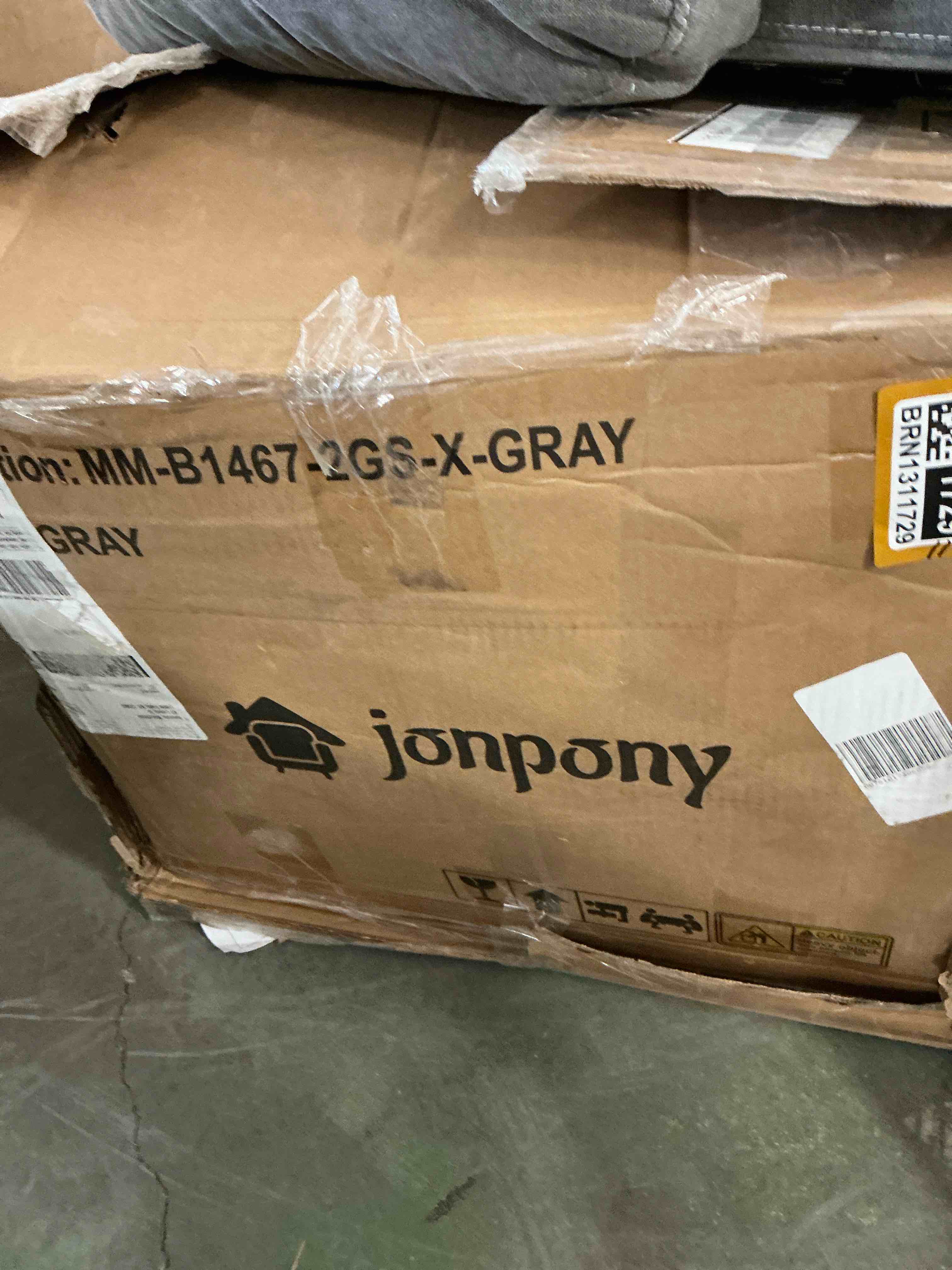 Condition photo showing As Is for JONPONY Manual Recliner Chair with Heat Therapy and Massage Function, Heavy Duty Reclining Mechanism Massage Chair, Elderly Single Rocker Sofa with Cup Holders for Bedroom Home Theater,Grey