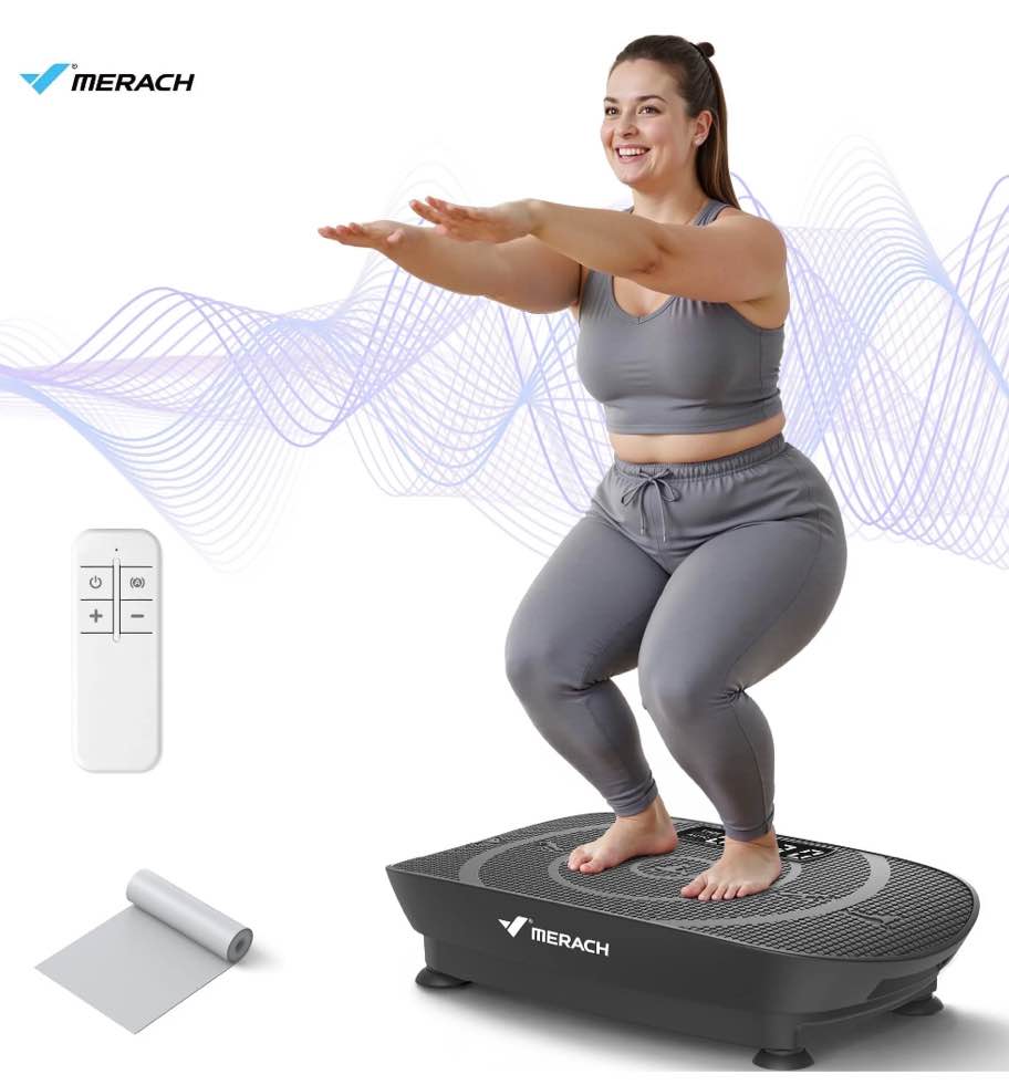 MERACH Vibration Plate Exercise Machine, Whole Body Shake Plate Exercise Machine with Remote Control