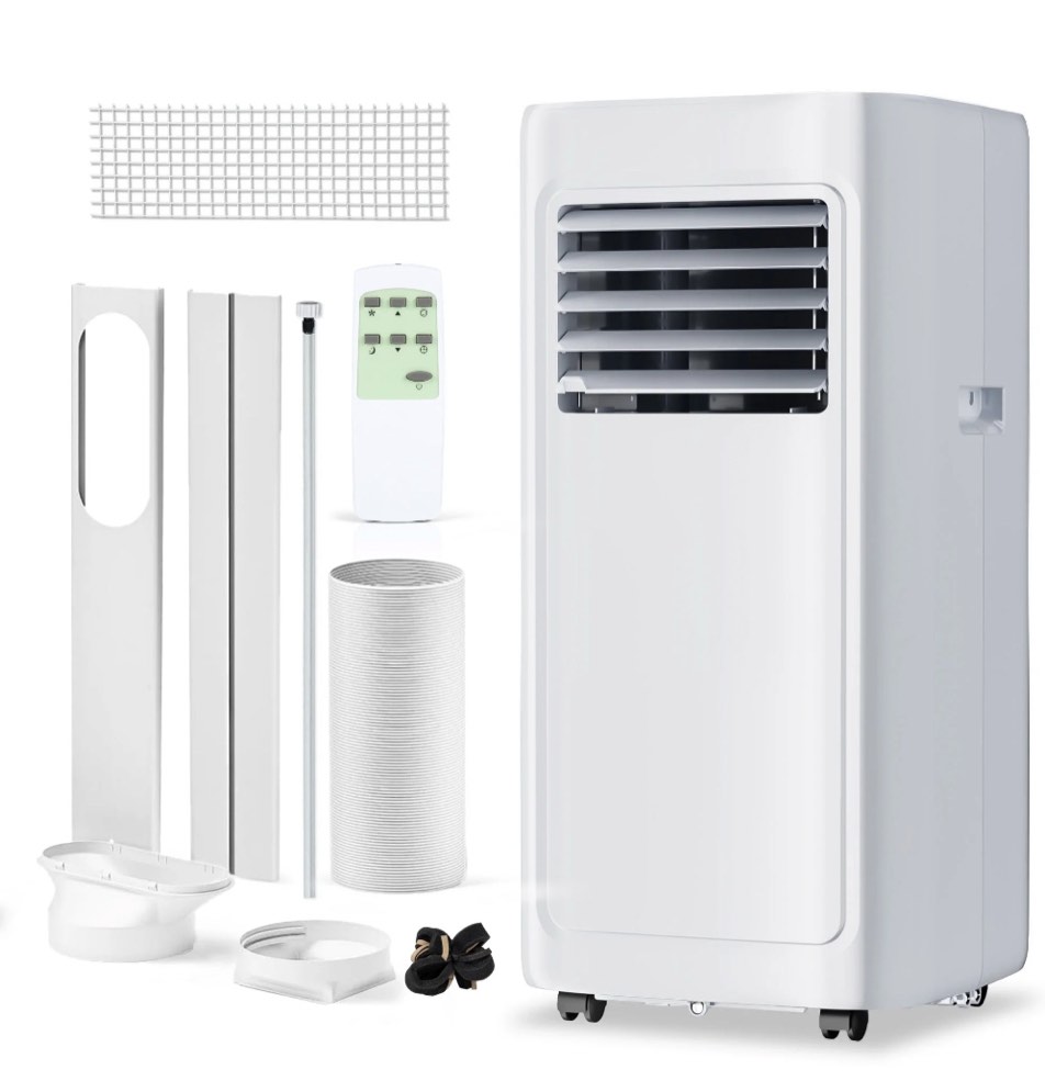 Simzlife Portable Air Conditioner 10,000 BTU , Dehumidifier, Fan,Cool, 3 in 1 AC with Remote Control