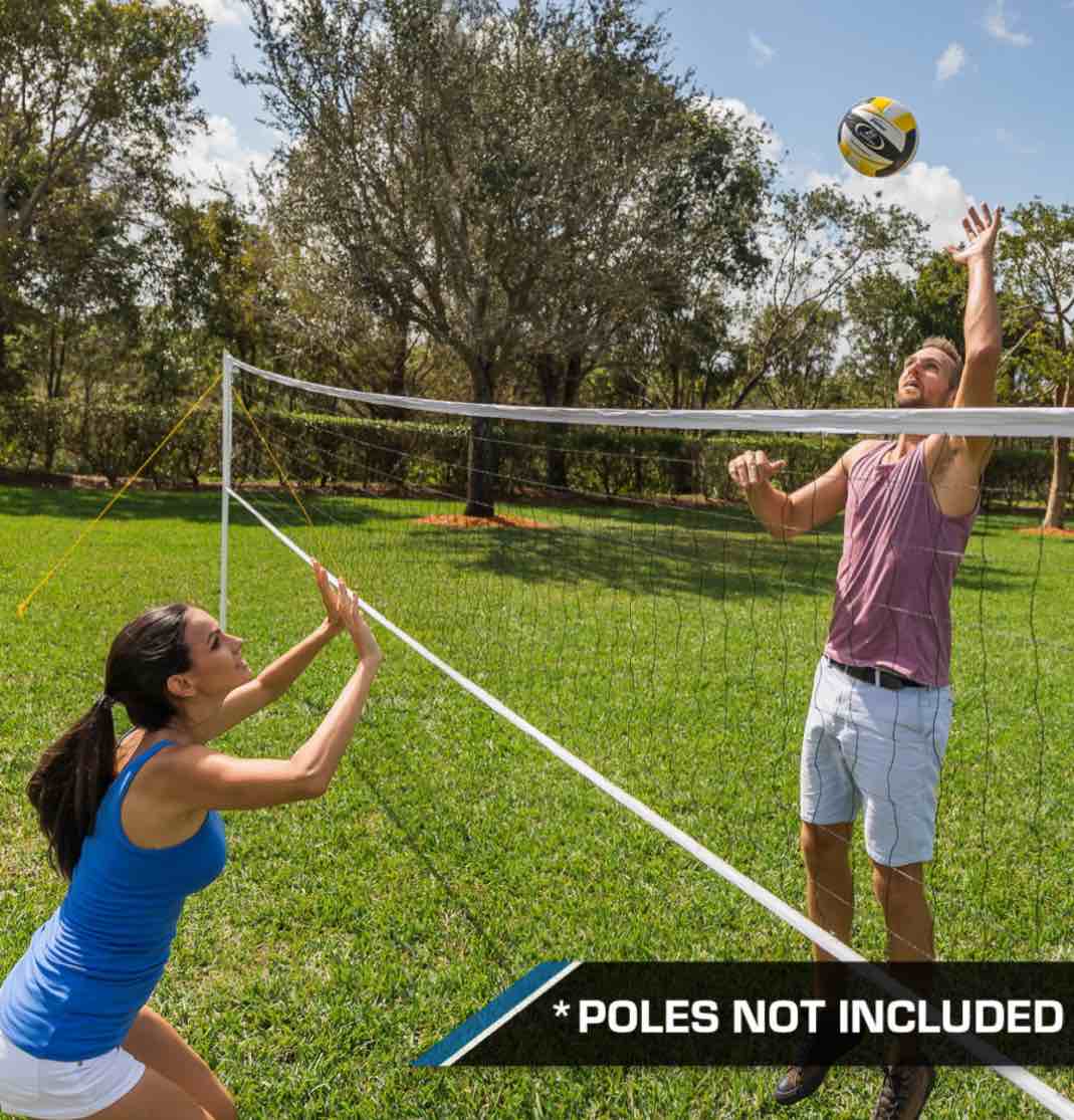 Athletic Works Replacement Volleyball Net 32 X 3 Full Size Net with a Heavy-Duty Tarpaulin Top Plus Side and Bottom Tapes