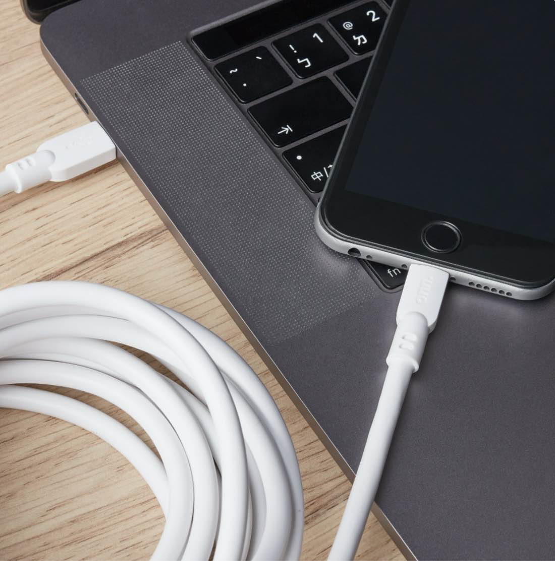 onn 10ft Lightning to USB-C Charging Cable, MFI Certified, Fast Charging, White - Compatible with iPhone 14/13/12/11/X/XR/XS/8/7/6/5, iPad, Airpods and more