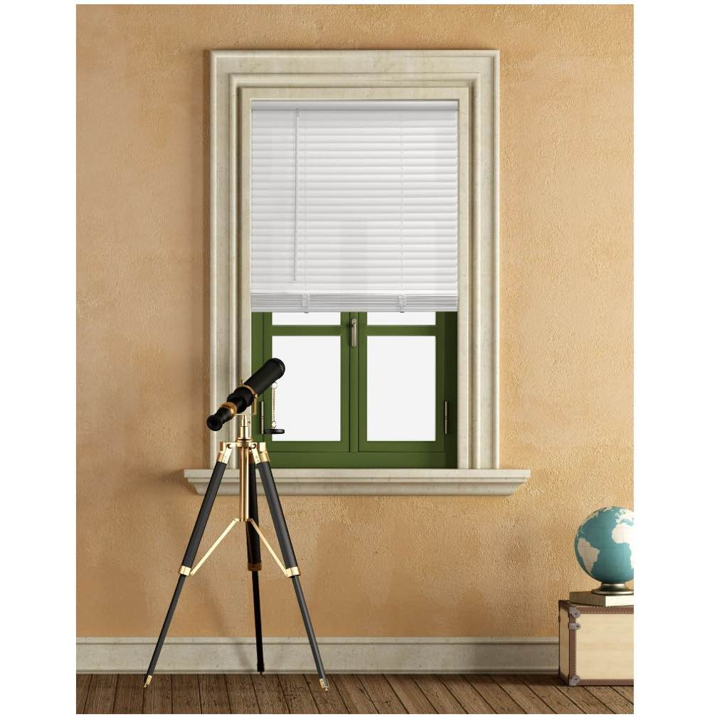 Mainstays Cordless 1  Vinyl Light Filtering Blinds  White  27  Width x 64  Length