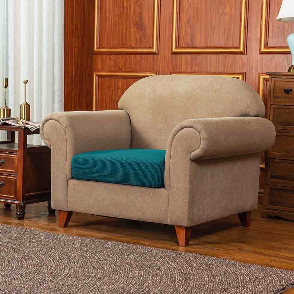 Stretch Sofa Seat Cushion Cover Couch Covers Furniture Protector (Armchair, Turquoise)
