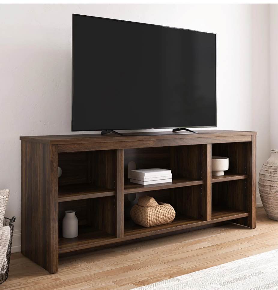 mainstays parsons tv stand for tvs up to 50", canyon walnut