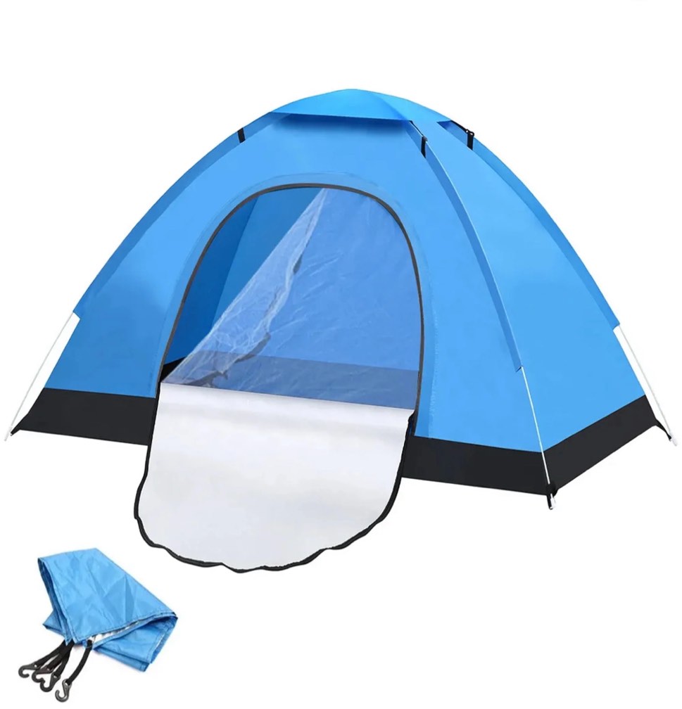 ORFELD 2 Person Outdoor Tent for Camping, Portable Instant Pop up Camping Tent for Family All Season