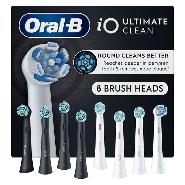 oral-b io series electric toothbrush replacement brush heads, ultimate clean, 8 ct ***missing 1***