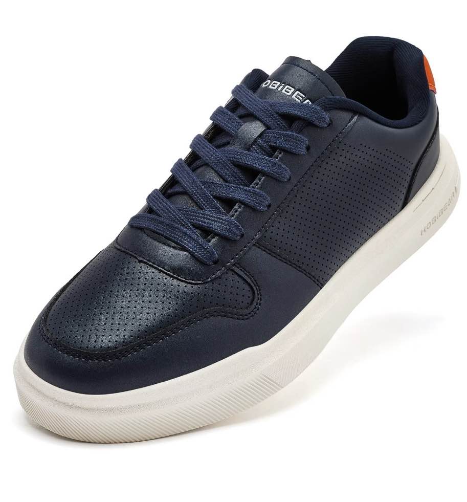 HOBIBEAR Men's Breathable Casual Walking Sneakers Comfortable Fashion Shoes, Size 14 BLACK