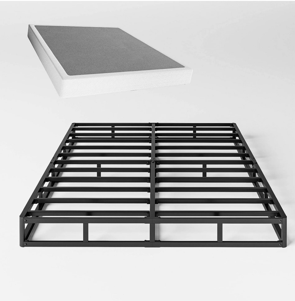 QFTIME 5" Metal King Box Spring, Mattress Foundation, Heavy-Duty, Easy Assembly