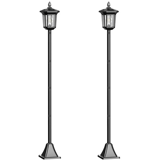 westinghouse led solar post lights 100 lumens, 2-pack