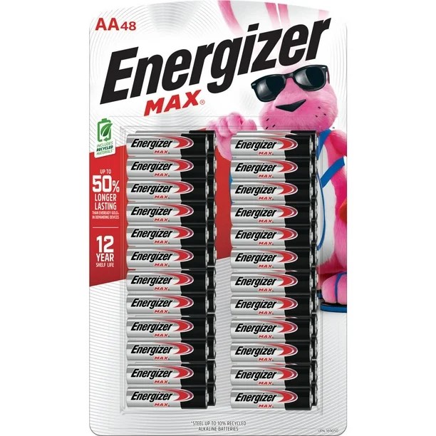 Energizer MAX AA Alkaline Batteries, 48 pk.
