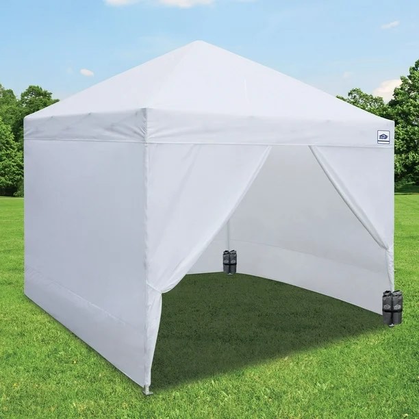 E-Z UP® 10’ x 10’ Commercial ONE-UP™ Canopy top and bag frame not included 