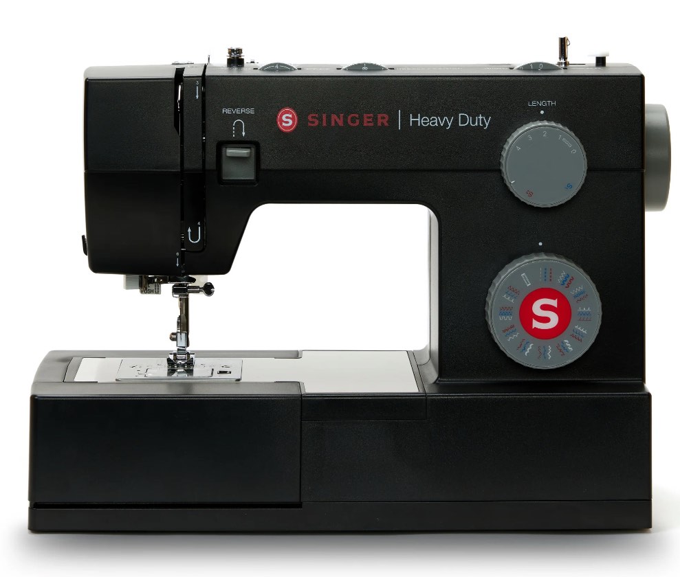 SINGER Heavy Duty 4432 High-Speed Black Sewing Machine with Accessory Kit | Strong Motor with Enhanced Piercing Power, 110 Stitch Applications, Full Metal frame, 1-step Buttonhole & LED Light
