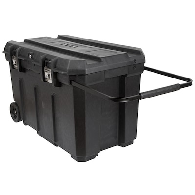 craftsman 37-in w x 23-in h x 23-in d black plastic rolling tool box