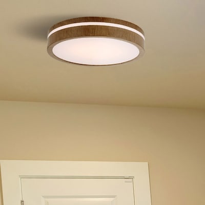 Origin 21 Dunst 13-in Antique Bronze Integrated LED Flush Mount Light
