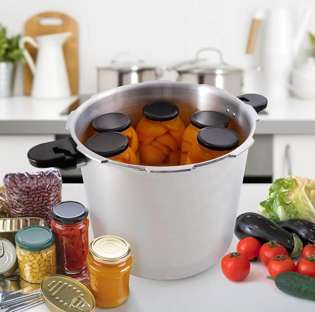 UNIFULL 24 Quart/23 Liter Pressure Cooker,Pressure Canner with Pressure Gauge,Pressure Relief is 10 or 15 PSI(+/- 5%) (with 2 Pressure Relief Valves)