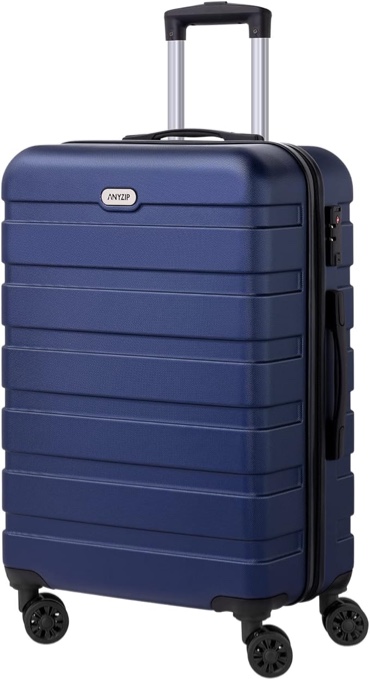  24 Inch Luggage Hardside Lightweight Suitcase with 4 Universal Wheels TSA Lock Checked-Medium 24 Inch Dark Blue