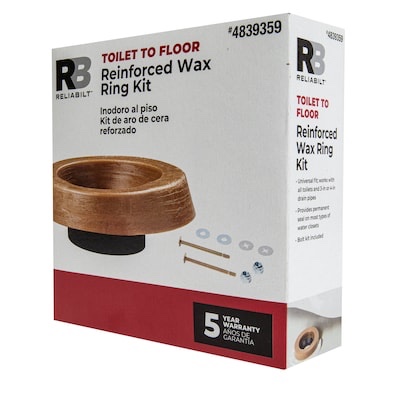 RELIABILT Reinforced 4.9-in Brown Wax Toilet wax ring
