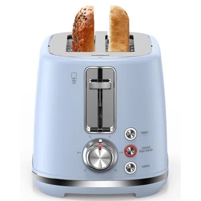2 Slice Toaster, Wide Slots,High Lift, Auto-Off, & Frozen Modes For Toast, Bagels, Waffles & Fruity Breads, Modern Sleek Design, Easy-Clean Crumb Tray