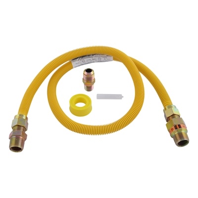Eastman Safety Plus 1/2 in. FIP X 1/2 in. D MIP 48 in. Stainless Steel Installation Kit