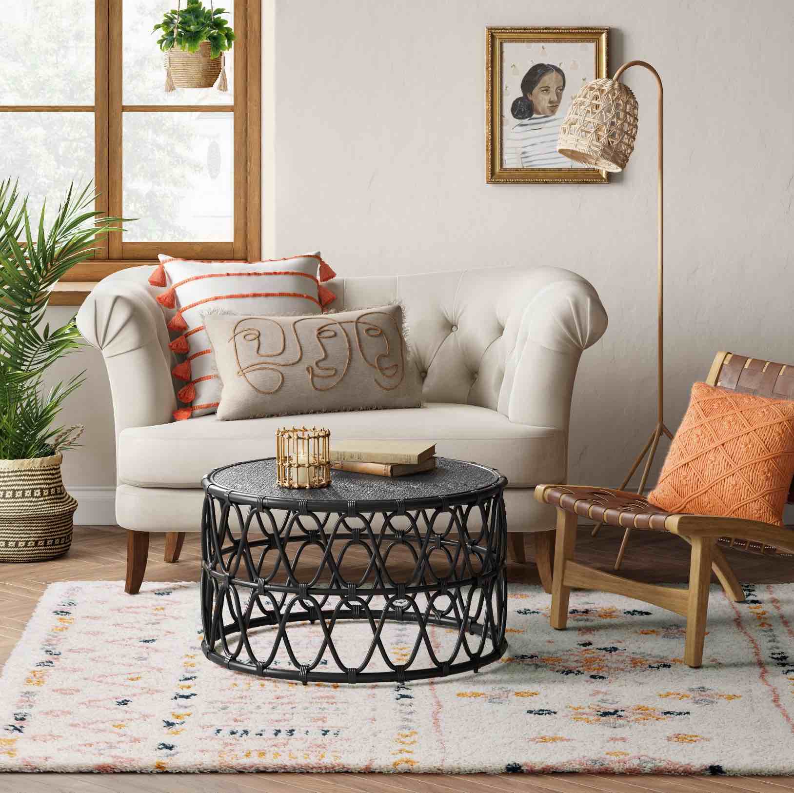 7'x10' Venosa Geometric Shag Area Rug Cream - Threshold™