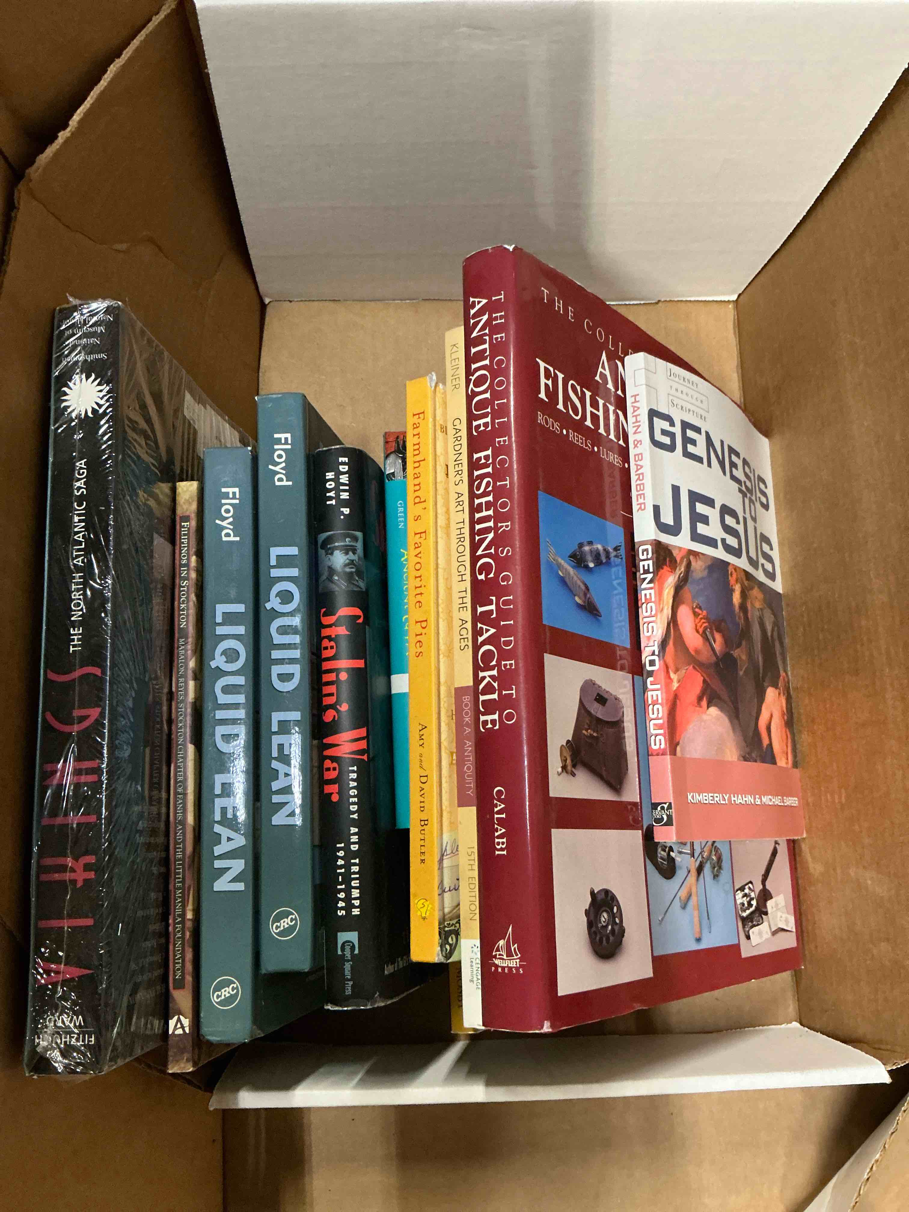Box lot of 11 books 