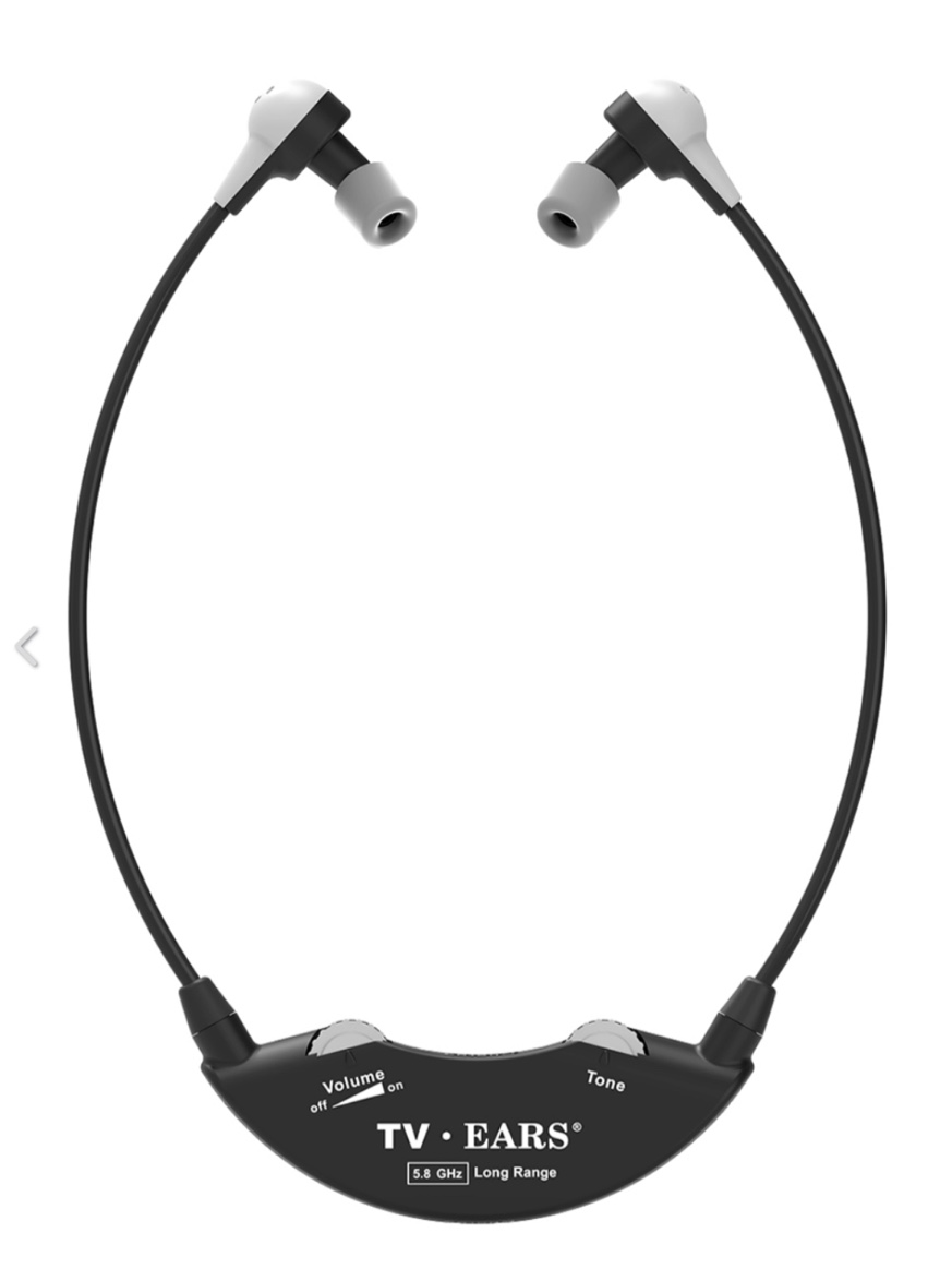 TV · EARS 5.0 Dual Digital Wireless Headset System for Watching, Includes 1 Headset & RF Transmitter Compatible with Most TV Brands, Ideal for Seniors & with Hearing Difficulties