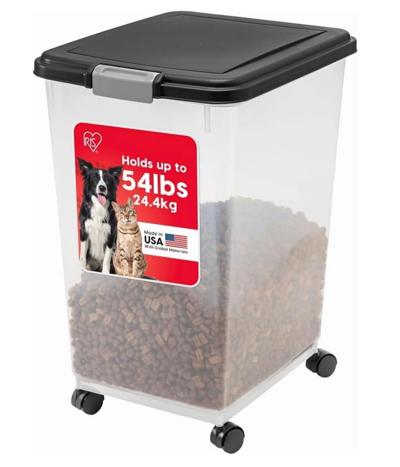 IRIS USA 54 Lbs. Airtight Pet Food Container | Dog & Cat Food Storage Bin
