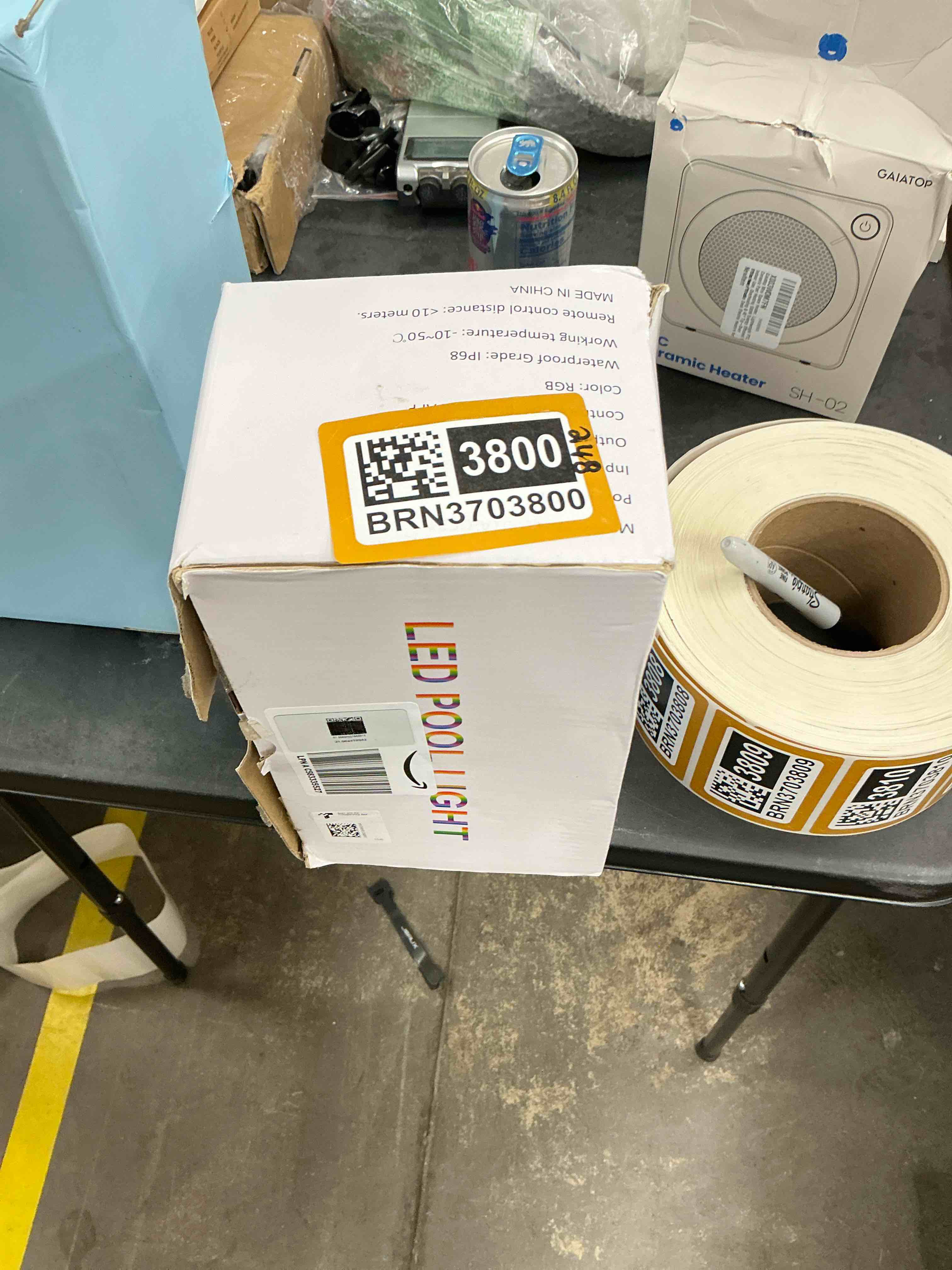 Condition photo showing New/Like New for LED Pool Light for Inground Aboveground Pool, 12V 36W RGB Color Changing LED Pool Light, Waterproof Underwater Led Light with Remote Control and 50 Foot Cord, Pool Accessories, 10.2 * 1.5 inch