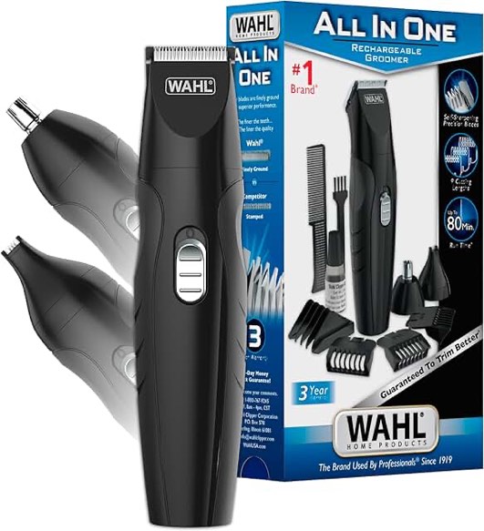 Wahl - All In One Rechargeable Grooming Trimmer - Black