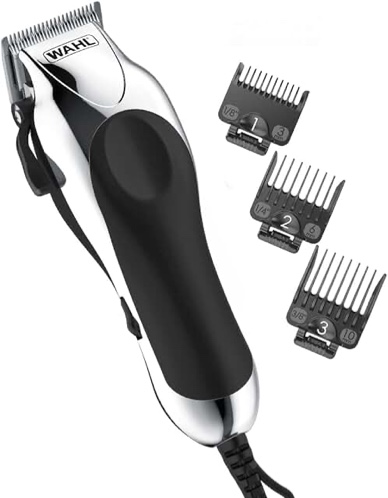 Wahl Chrome Pro Corded Haircutting Kit for Men or Women Black/Chrome - #9670-1201