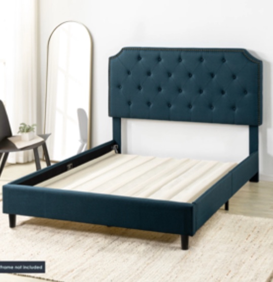 Mellow Wood Bed Slat Board with Fabric Cover, Vertical Mattress Support for Bed Frames, Box Spring or Bed Slat Replacement, Queen