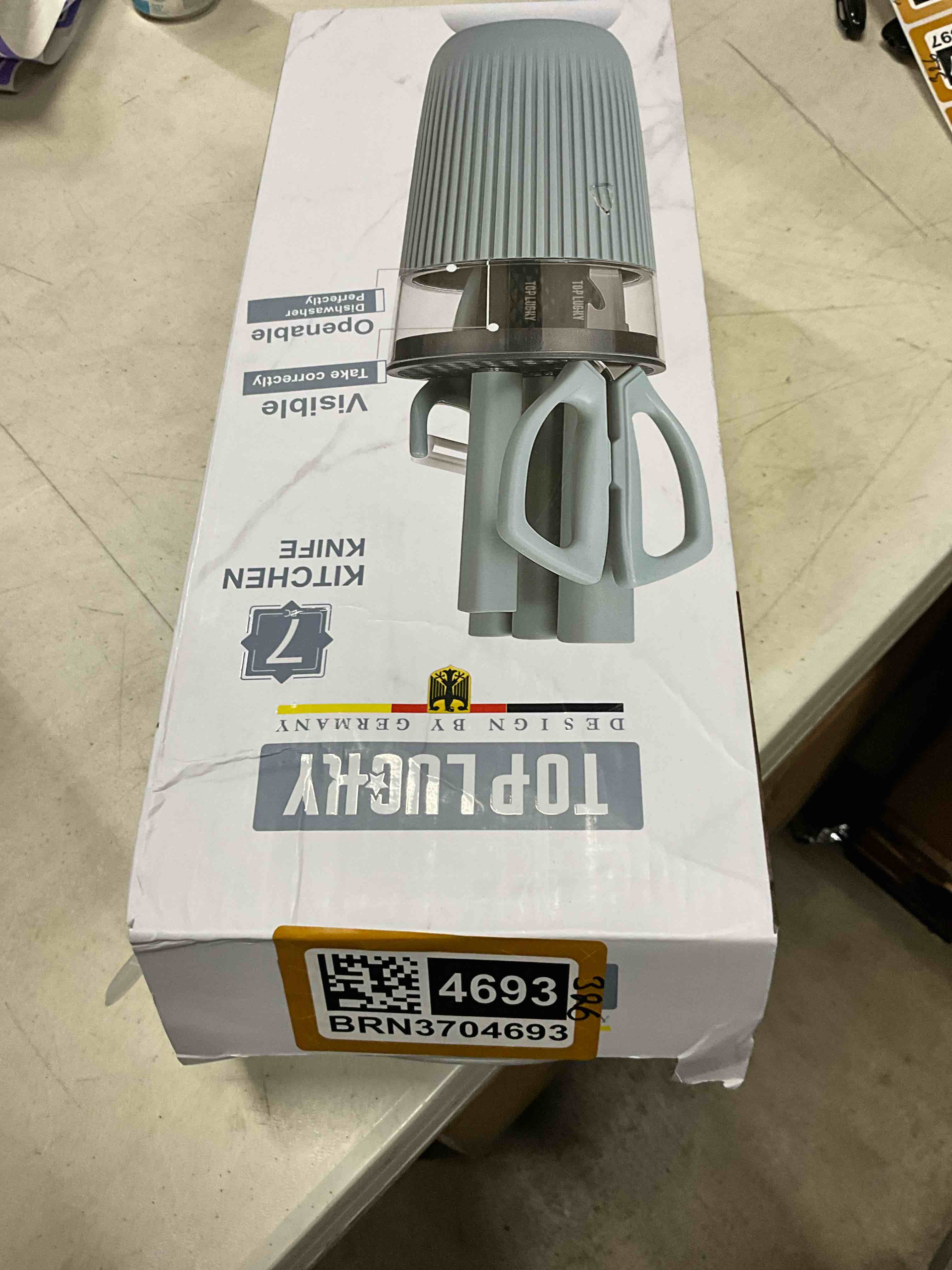 TOPLUCKY Knife Set, 7-Piece Kitchen Knife Set with Sharp Chef and Meat Knives, Anti-Rust Utility Kni