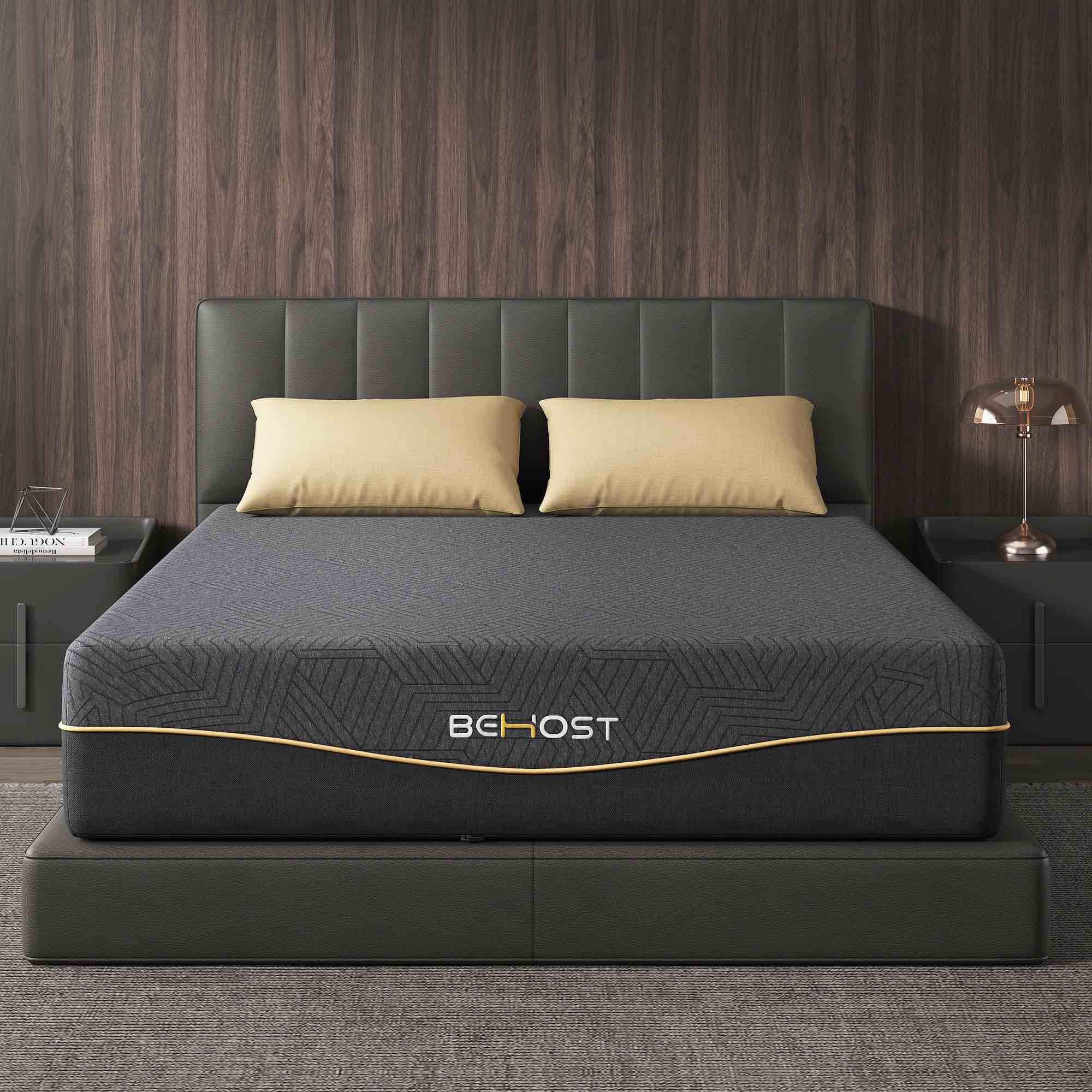 BEHOST 8 inch Full Size Mattress in a Box, Breathable Memory Foam Mattress in a Box, OEKO-TEX & CertiPUR-US Certified