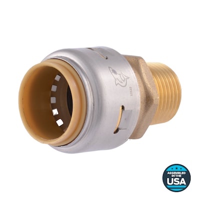 SharkBite Max 3/4-in Push-to-Connect x 1/2-in MNPT Male Adapter