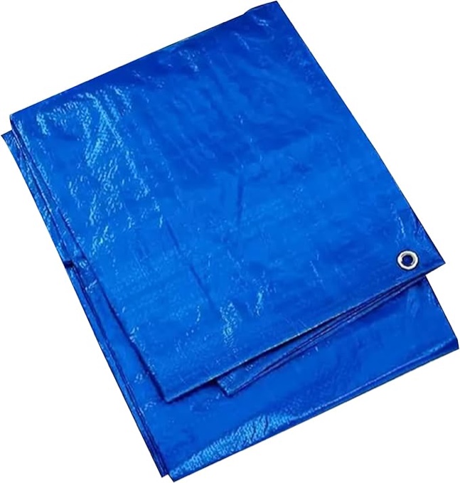 Blue Tarp 14x20 Feet UV Resistant, Durable, Multipurpose Waterproof Poly Tarp Cover with Metal Grommets and Reinforced Edges 
