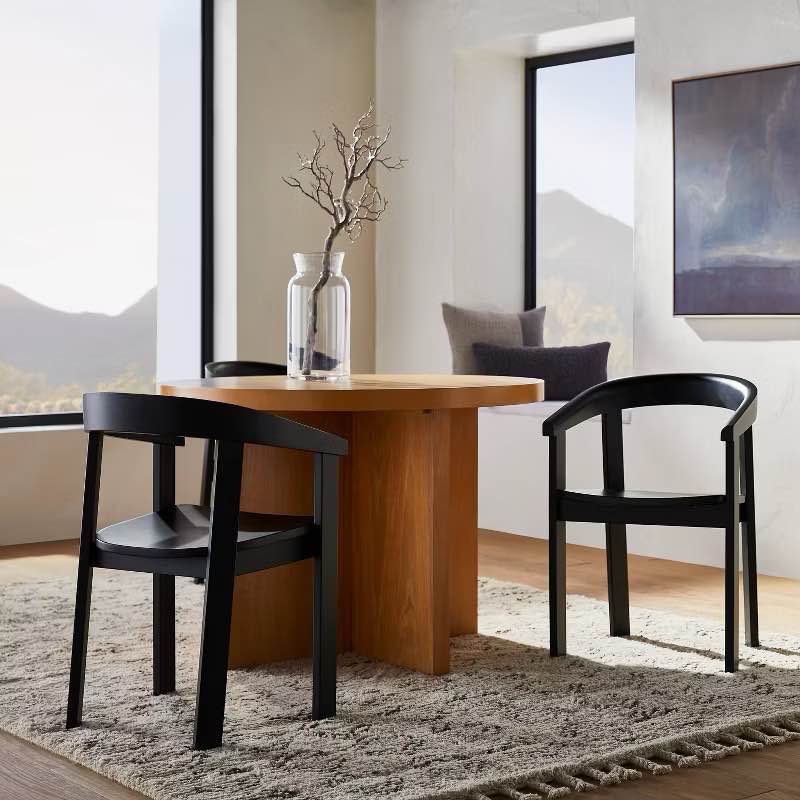 Terra Solid Wood Curved Back Dining Chair - Threshold™ designed with Studio McGee ((( only one chair ))