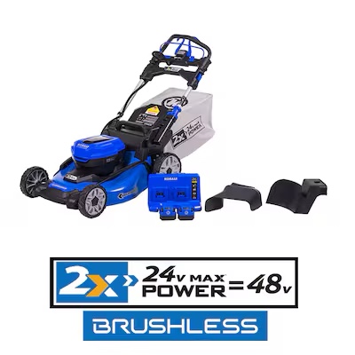 Kobalt 2x24V (48V Total) 20-In Self-Propelled Lawn Mower Kit with extra bag