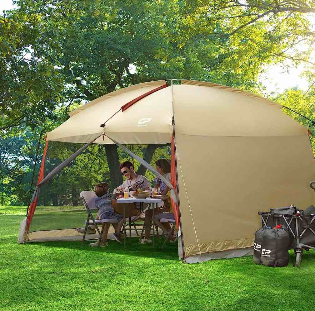 CAMPROS Screen House Room Camping Tent 12 x 10 Ft Canopy Tent Screen Shelter Gazebos Outdoor