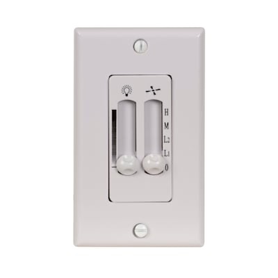 Harbor Breeze 4-speed Slide Fan Control Wall Plate Included , White