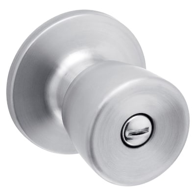 reliabilt gallo stainless steel interior bed/bath privacy door knob