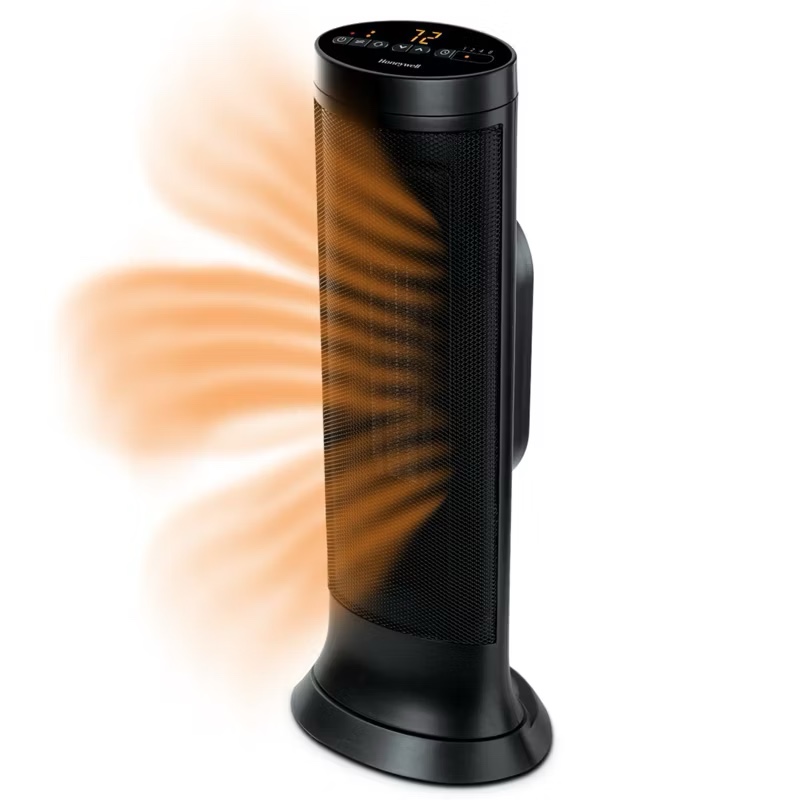 honeywell slim ceramic portable heater  new  black  hce317b