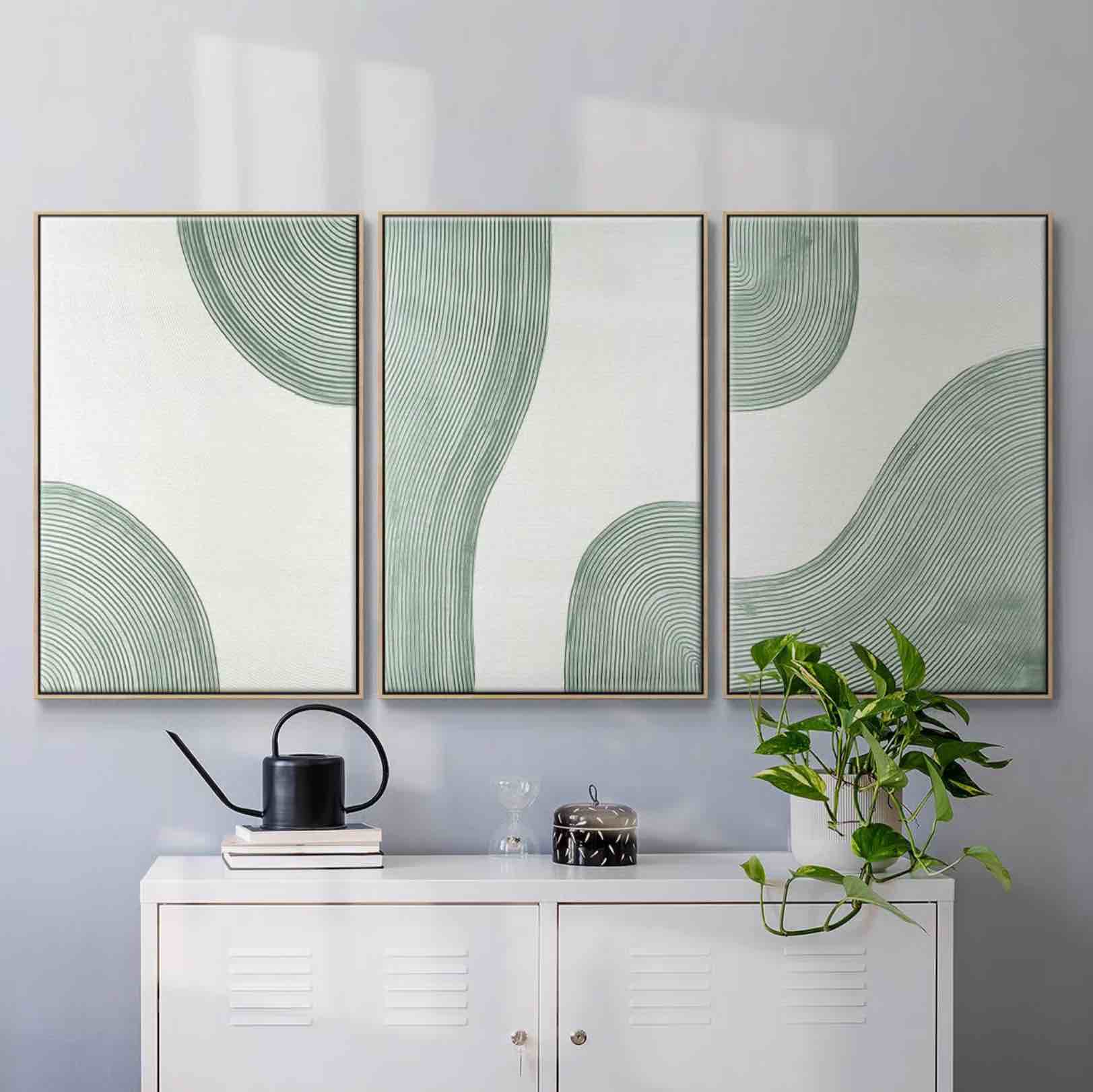 Get Going I Framed On Canvas 3 Pieces Print
